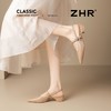ZHR裸色尖头吊带凉鞋2026夏季新款显瘦百搭轻便单鞋轻奢时尚凉鞋 商品缩略图4