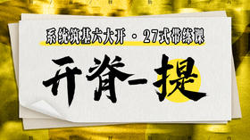 【开脊-提】系统六大开27式版带练课（陆师亲授）