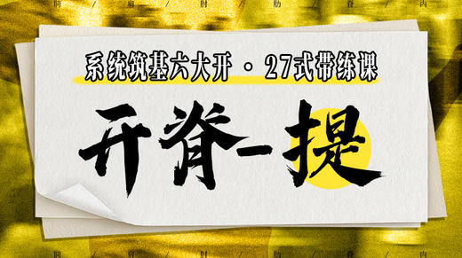 【开脊-提】系统六大开27式版带练课（陆师亲授） 商品图0