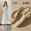 ZHR则则复古蝴蝶结透气包头凉鞋粗跟女2026夏季新款百搭单鞋通勤 商品缩略图0