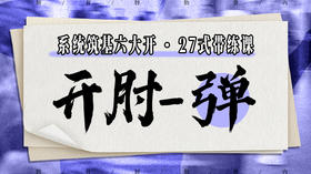 【开肘-弹】系统六大开27式版带练课（陆师亲授）