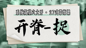 【开脊-捉】系统六大开27式版带练课（陆师亲授）