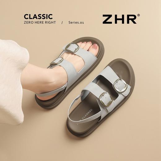 ZHR则则轻便勃肯凉鞋2026新款百搭软底防滑拖鞋厚底休闲沙滩鞋女 商品图4