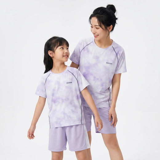 【原纱防晒 UPF50+】索菲文·云朵炫彩速干凉感运动套装（亲子装） 商品图0