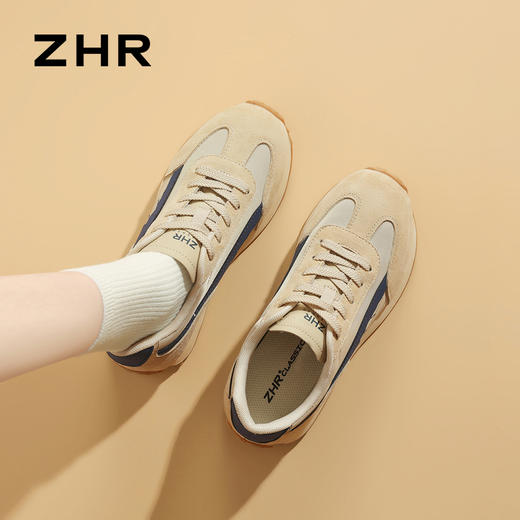 ZHR女鞋运动休闲鞋春夏款阿甘鞋轻便软底舒适百搭爆款德训旅游鞋 商品图1