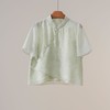 西子/竹影听风莱赛尔斜襟上衣+松紧高腰A字半裙两件套/SYZH0109 商品缩略图2