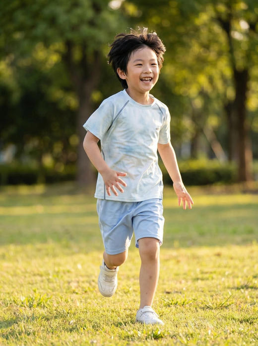 【原纱防晒 UPF50+】索菲文·云朵炫彩速干凉感运动套装（亲子装） 商品图2