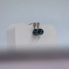 ⁶孤品：【大溪地黑珍珠】925银白色螺纹黑珍珠耳钉,点位11-12MM 编号ESG04#，48小时鉴赏期——SS06-CR-YMZZ 商品缩略图3