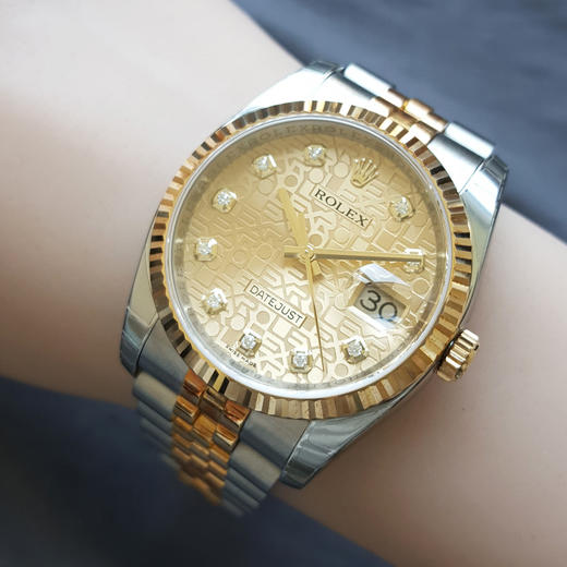 【99新（放置品）】ROLEX 劳力士116233天文台认证自动机械机芯 日期显示 36MM（男款）日志型系列蚝式钢/18K黄金270426NJS16 商品图9