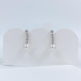  ⁶孤品：【南洋澳白珍珠】S925银锆石五圈款耳钉 9-10MM 编号EDG86，48小时鉴赏期——SS06-CR-YMZZ【HOT】
