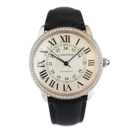 【95新】CARTIER 卡地亚W6701011自动机械机芯日期显示42MM（男款）RONDE DE CARTIER系列精钢；后镶钻石表圈250426NJS29 商品图0