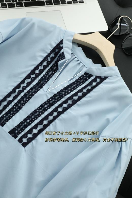 pur*波西米亚落肩泡泡袖层次蕾丝花边连衣裙 商品图11