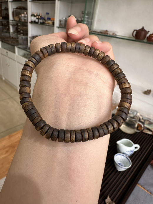 素圈！随行纽扣珠！老数沉香99沉 海南奇楠 商品图2