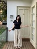 100%亚麻松弛感高腰透气阔腿裤 商品缩略图5