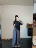 100%亚麻松弛感高腰透气阔腿裤 商品缩略图4