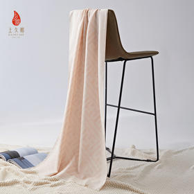 SAINTJOY/上久楷 嫩粉色羊绒披肩万字纹PJS21009 嫩粉色