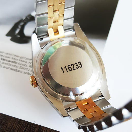 【99新（放置品）】ROLEX 劳力士116233天文台认证自动机械机芯 日期显示 36MM（男款）日志型系列蚝式钢/18K黄金270426NJS16 商品图7