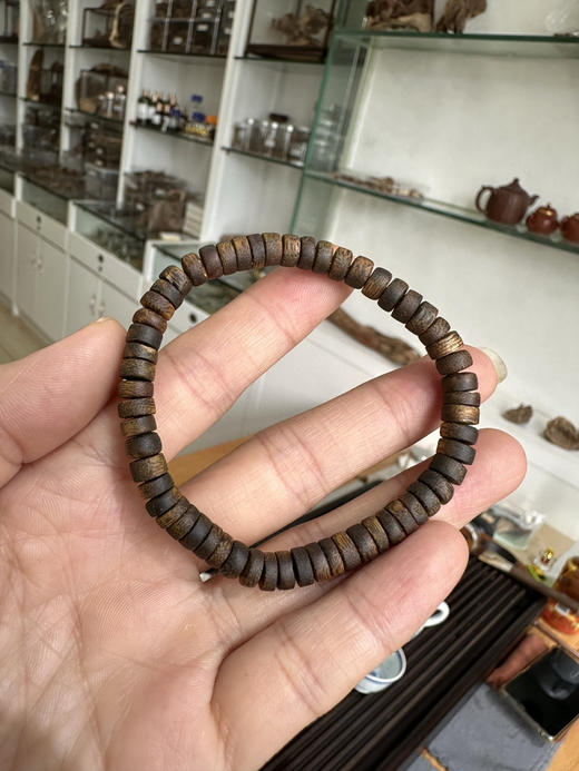 素圈！随行纽扣珠！老数沉香99沉 海南奇楠 商品图1