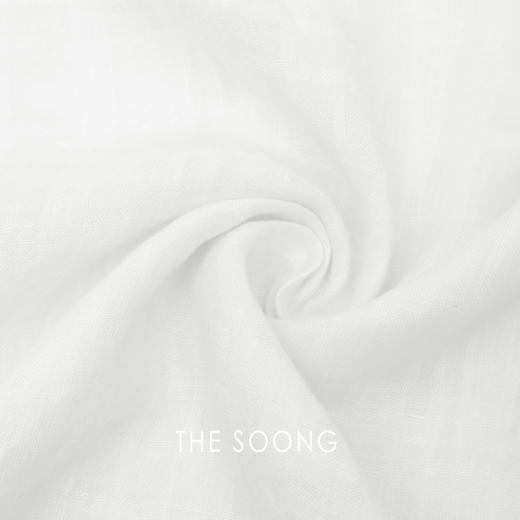 THESOONG|"柔光肌理"立体格纹肌理手工抽褶V领长袖衬衫上衣8762 商品图8