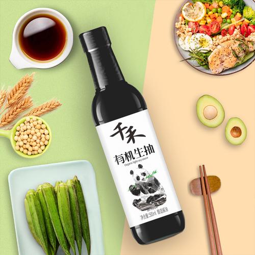 千禾500ml有机生抽酱油 商品图3