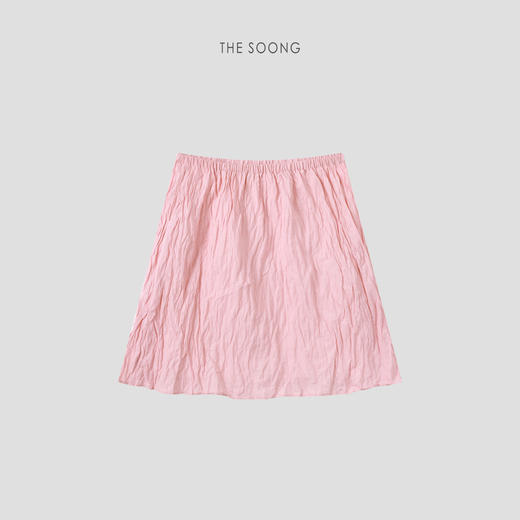 THESOONG|"松弛灵动"新品褶皱肌理感中腰A字半身裙8824 商品图6