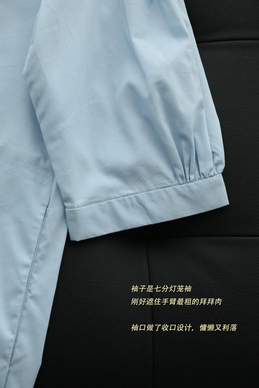 pur*波西米亚落肩泡泡袖层次蕾丝花边连衣裙 商品图12