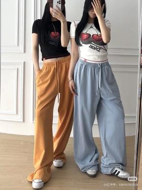 Ac*ne 超软糯宽松抽绳薄款卫裤