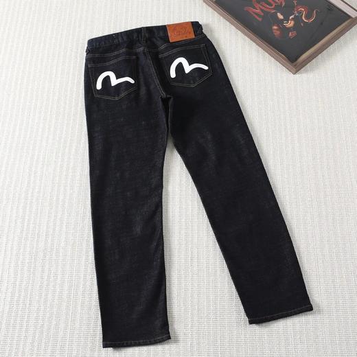 福神新品男士海鸥印花水洗丹宁赤耳牛仔裤 商品图3