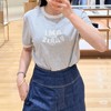 Am* | 米家 灰色拼色领麦穗缝线胸前精致立体撞色刺绣爱心男女全棉正肩圆领T恤 商品缩略图2