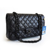 【95新】CHANEL香奈儿CF系列CF系列中号so black全黑色CF链条包单肩包女士050526TB03 商品缩略图2