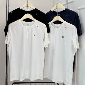 【68元2件速干衣】男女同款夏季速干上衣 简约又潮酷 弹力大不贴身 防刮耐磨 日常出街、运动休闲都适配 夏天穿超舒服 黑/白/蓝3色组合 M-3XL