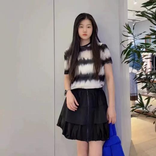 JN*同款品网纱条纹T 商品图1