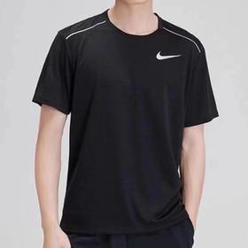 严选 | Nike纯色速干印花圆领短袖 黑色/白色 M-XXL码 纯色速干