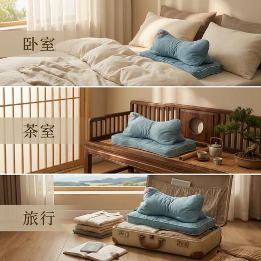 非遗山苍子颈舒枕 | 天然草本颗粒填充 高矮软硬可调节 有效贴合颈椎曲线 舒缓颈部僵硬酸痛 自带山苍子清香 放松肩颈压力  温柔守护颈椎健康 商品图9