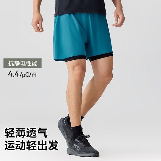 拓路者训练速干运动裤男2025夏健身紧身裤越野跑步五分短裤 商品图3