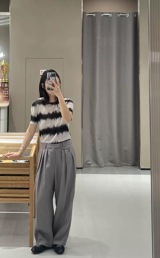 JN*同款品网纱条纹T 商品图3