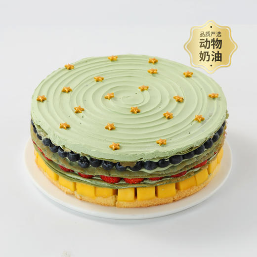 【鲜果抹茶千层】星星洒落清新抹茶千层，蓝莓草莓芒果层层叠叠，三层鲜果加持，抹茶控的治愈系甜品（武汉幸福西饼） 商品图2