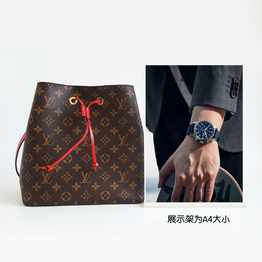 【95新】LV路易威登M44021老花NEONOE红水桶单肩包女士300426NJT44 商品图8