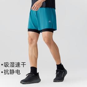 拓路者训练速干运动裤男2025夏健身紧身裤越野跑步五分短裤