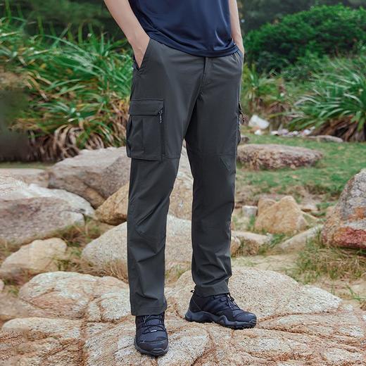 拓路者直筒快干裤男2024夏季工装裤弹力耐磨透气长裤运动登山裤 商品图2