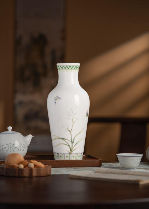 富玉呈祥 |  富玉景德镇陶瓷花瓶摆件客厅插花轻奢高级感鲜花花瓶2026新款中式 商品图3