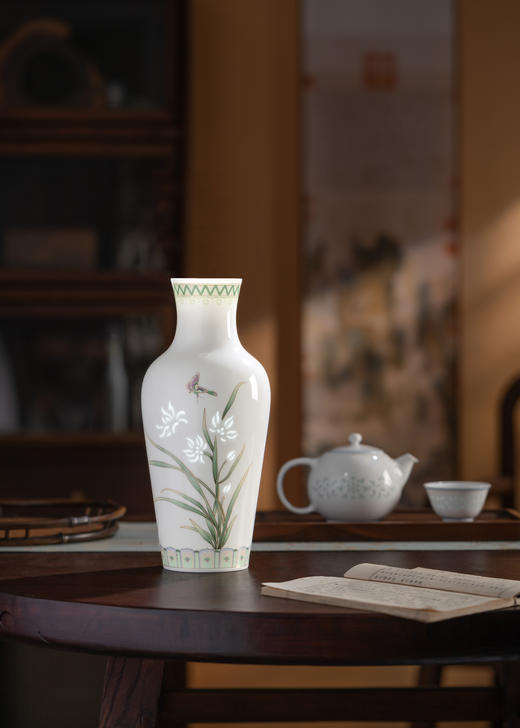 富玉呈祥 |  富玉景德镇陶瓷花瓶摆件客厅插花轻奢高级感鲜花花瓶2026新款中式 商品图6