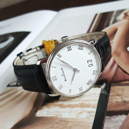 【95新】BLANCPAIN 宝珀6669-1127-55B自动机械机芯大日历40MM（男款）经典系列精钢130426TJ24 商品图5