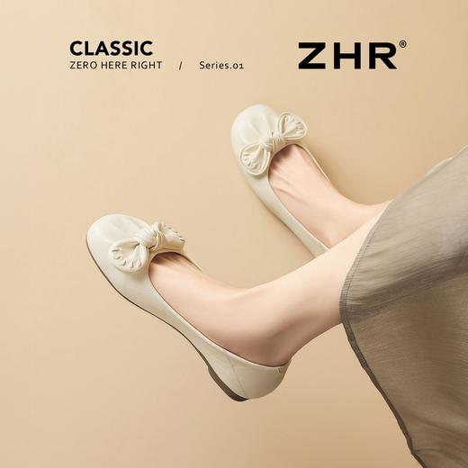 ZHR则则蝴蝶结平底软底浅口单鞋2026夏季新款一脚蹬通勤女鞋百搭 商品图5