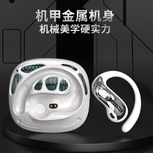 象鼻子联名大怪兽机甲风OWS蓝牙AI耳机D85、智能AI翻译、锌合金打造、蓝牙6.0、呼吸灯光屏 商品图1