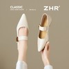 ZHR则则【羊皮垫】法式尖头粗跟高跟单鞋2026夏季新款玛丽珍女鞋 商品缩略图4