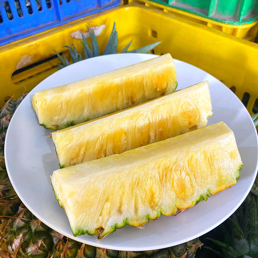 尝鲜特惠『海南树上熟冬蜜凤梨』浓甜细嫩，肉厚饱满，青皮可食，不泡盐水不挖眼 商品图5