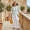 PALUOPO/PL桑蚕丝水墨晕染印花减龄宽松显瘦真丝衬衫ES250207Z 商品缩略图5