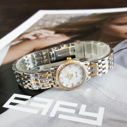 【95新】OMEGA 欧米茄4375.75.00石英机芯22MM（女款）碟飞系列精钢/18K黄金270426TJ30 商品图5
