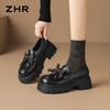 【巨显高6cm】ZHR则则复古厚底乐福鞋2026新款蝴蝶结饰扣百搭单鞋 商品缩略图4
